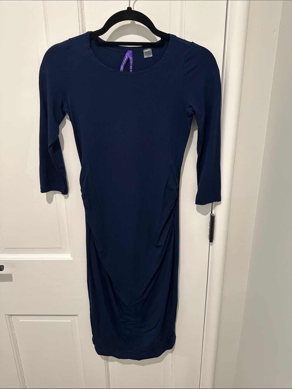 Seraphine Navy Maternity Dress